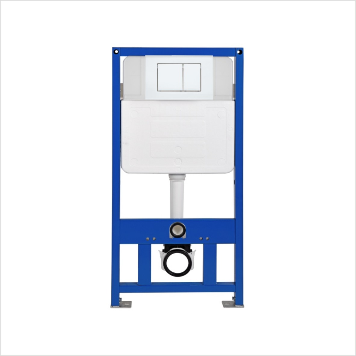 Concealed water tank with reinforced bracket