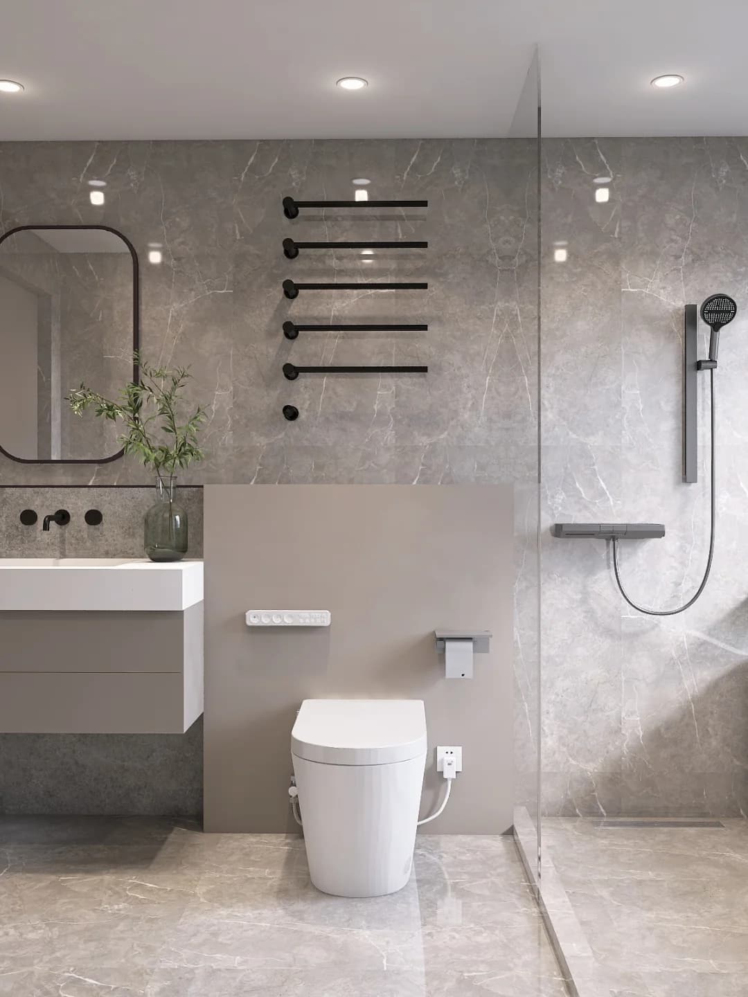 automatic flip toilet