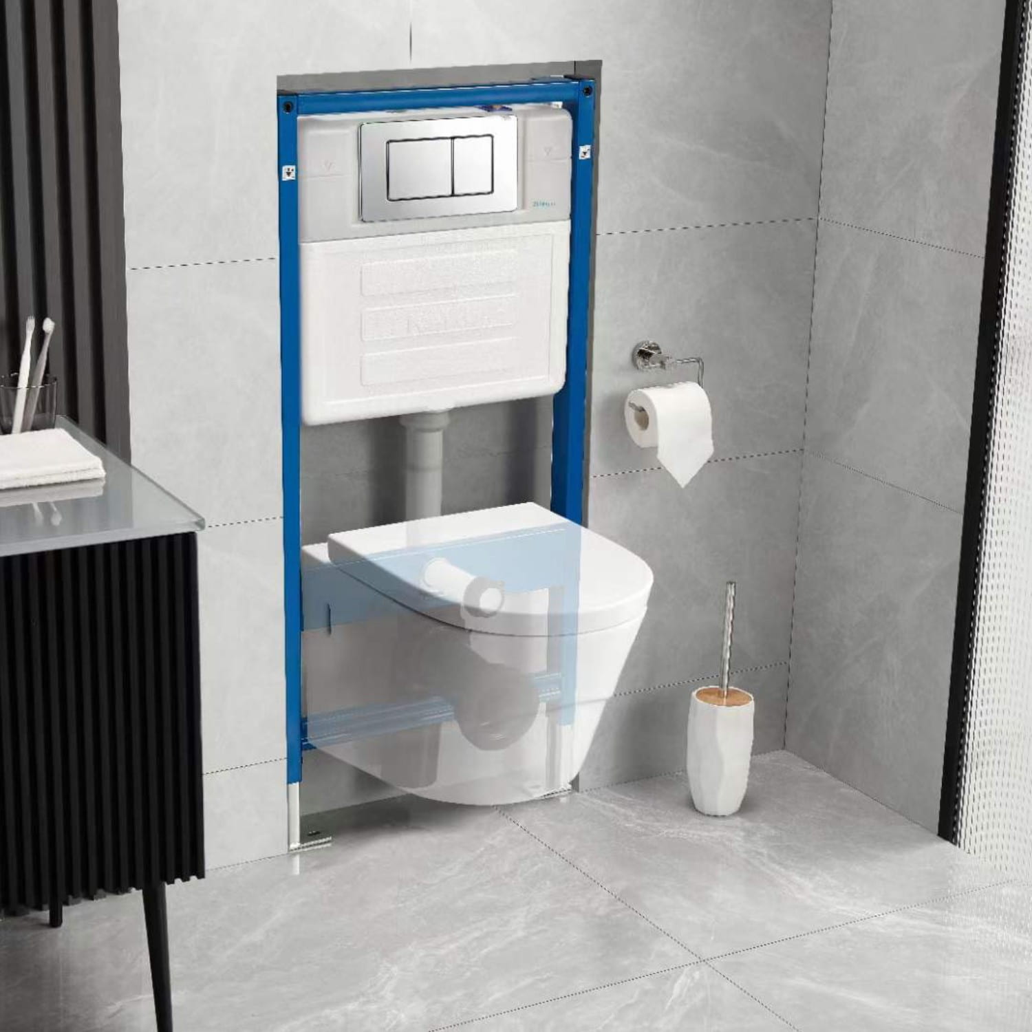 تصميم الحمامات الحديثة: ما هو خزان الماء المخفي؟