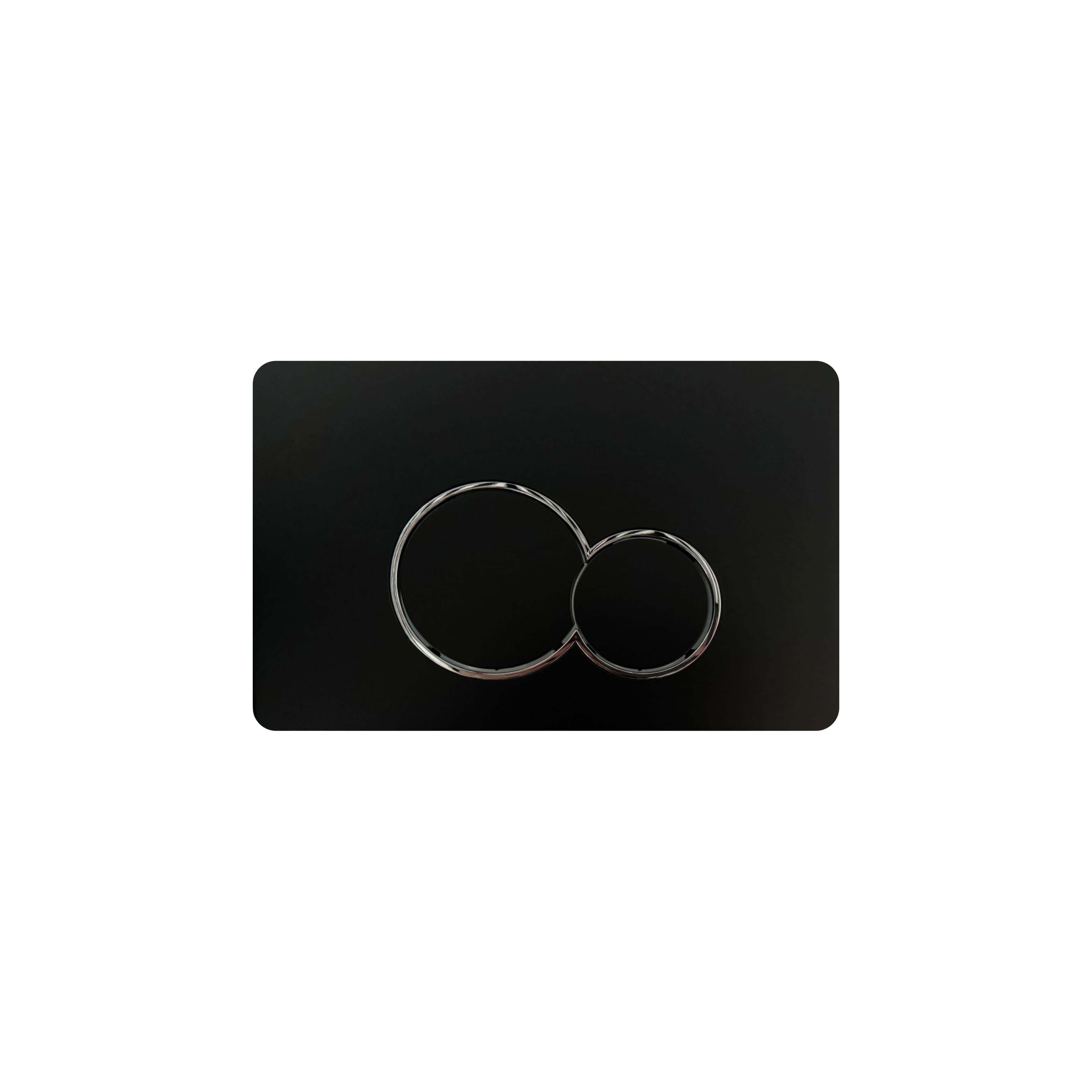 Matte black ABS panel for concealed cisterns