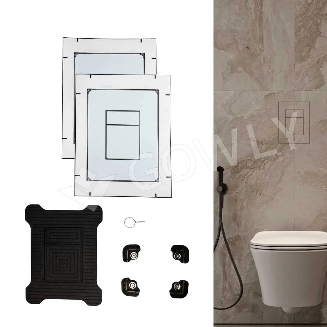 hidden flush button compatible with GROHE