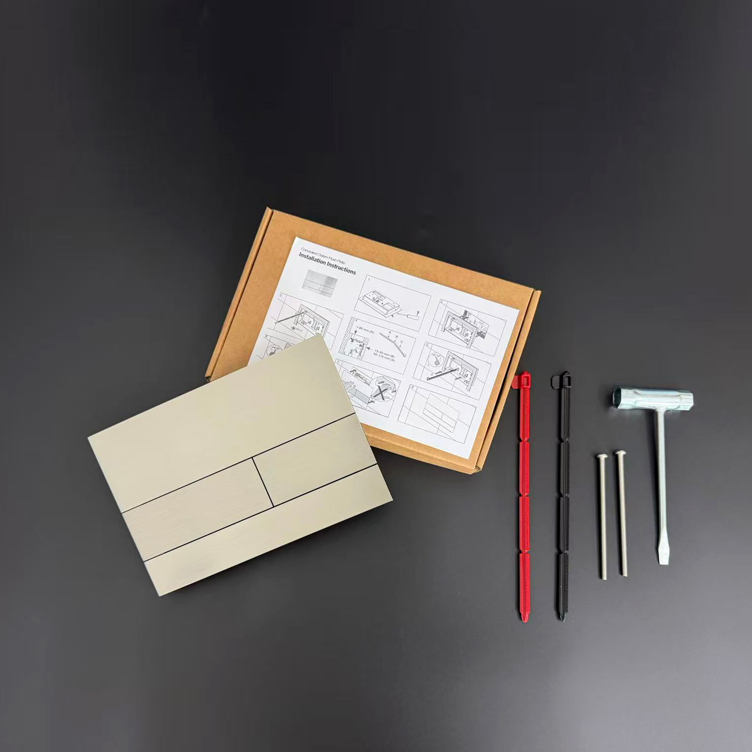 tile insert flush plate